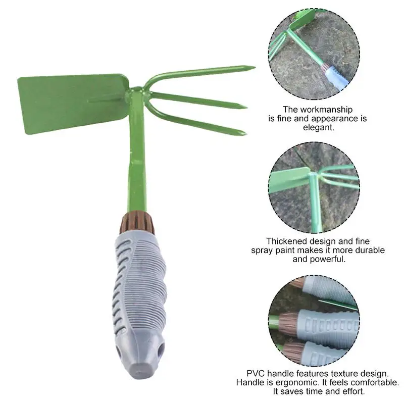 Новое поступление двойного назначения садовый инструмент мотыга/грабли для домашнего сада/покрытие цветов ослабление толщины почвы