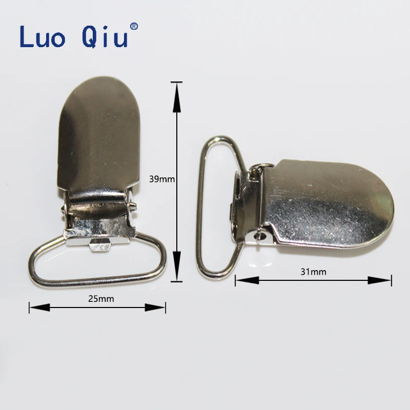 

Belt clip Metal Suspender Garment Clip pacifier clips metal multifunction use U shape 39*25mm 5 pcs/lot