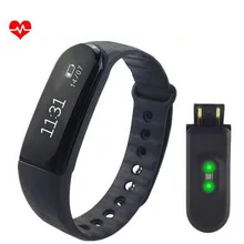 New Smart Wristband D101 Smart band Fitness heart rate Pedometer Clock Mp3 player bracelet for IOS android PK Xiaomi mi band 2