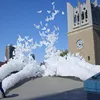 Globos para fiesta de boda de paloma blanca, decoraciones de la paz voladora, pájaro de la paz, globo de helio para boda, decoración para novia y novio ► Foto 2/6