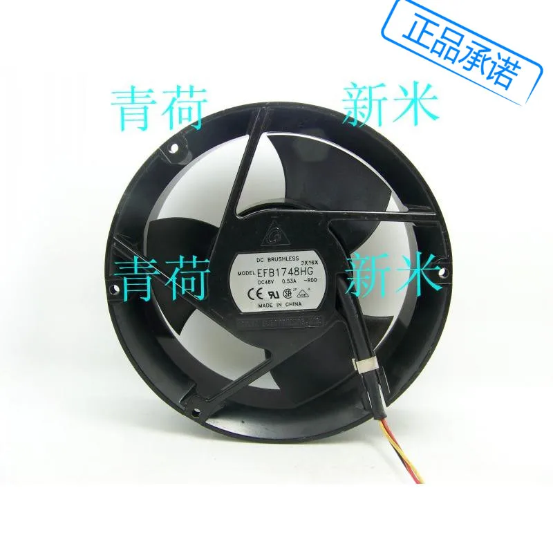 

USED DELTA 17251 48V 0.53A EFB1748HG-R00 round cooling fan