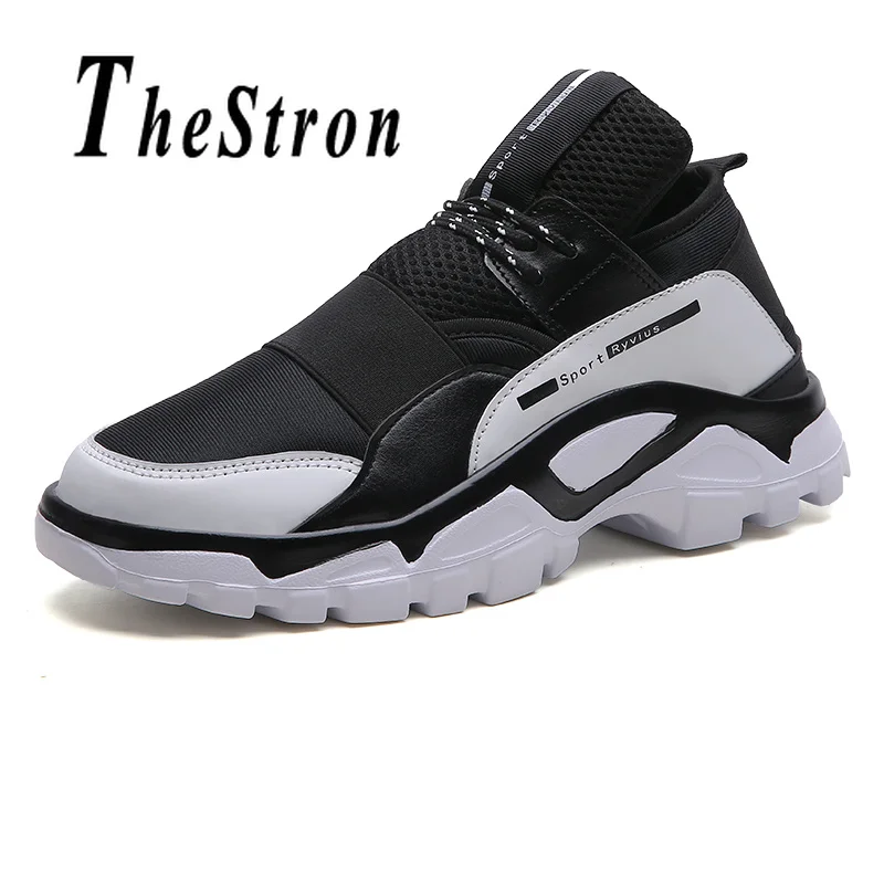 Big Size Men Athletic Shoes Size 39 46 Man Running Shoes Spring Autumn Mens Thick Sole Sneakers