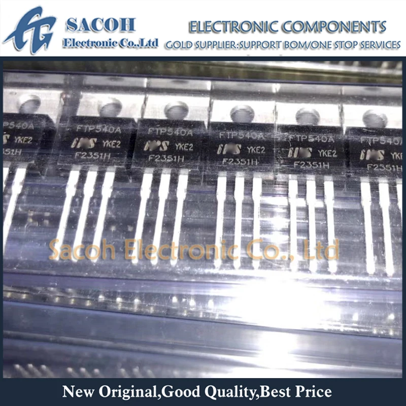 Новый оригинальный 10 шт./лот FTP540A FTP540 540 TO-220 33A 100 в мощный МОП-транзистор |