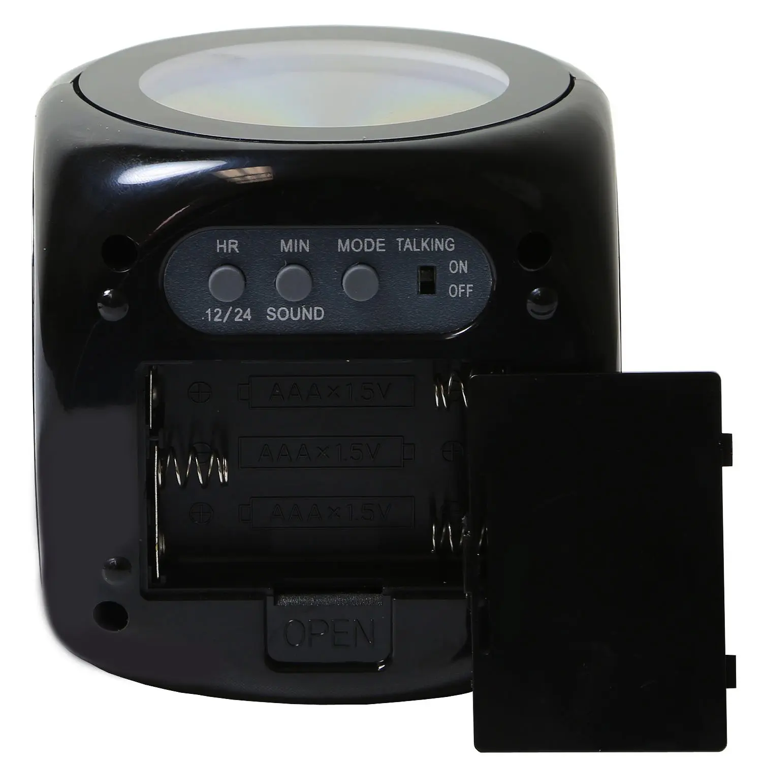 Светодиодный проекционный дисплей времени цифровой будильник Английский Голосовой отчет подсказка термометр одна кнопка синхронизации повтора будильника функция
