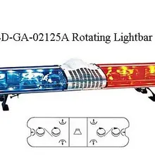 Более высокая звезда 4" 120 Вт поворот полицейского автомобиля, скорой помощи автомобиля пожарные сигнальная световая панель, аварийная световая панель, водонепроницаемый