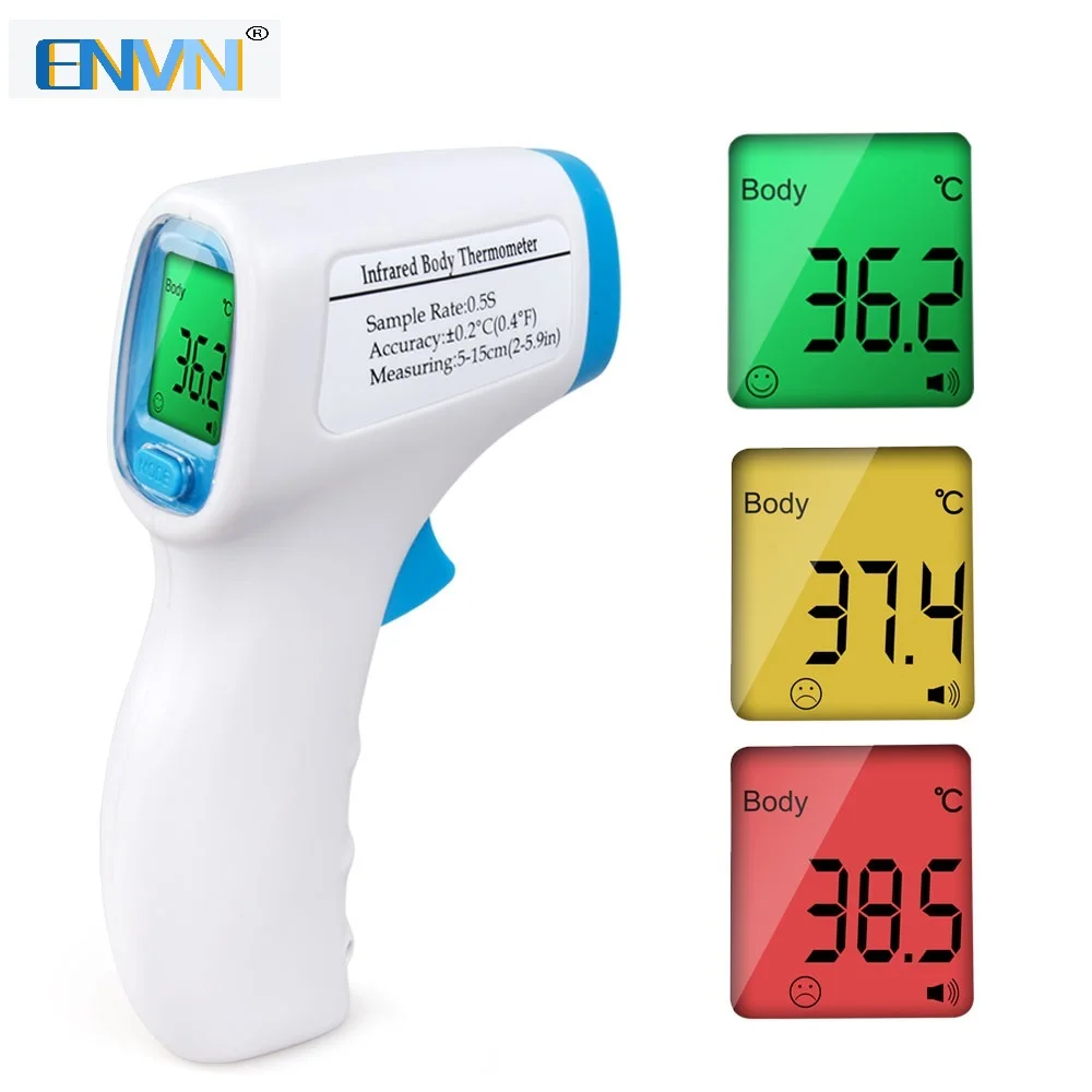 

ENVN Baby Thermometer Digital Body Temperature Fever Measurement Forehead Non-Contact Infrared LCD IR Thermometer Baby & Adult