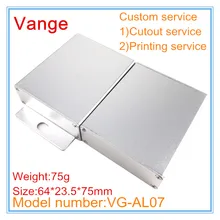 1 шт./лот серебристый цвет металлический профиль корпус 64*23,5*75 мм 6063-T5 алюминиевые приборные коробки diy электрический прибор