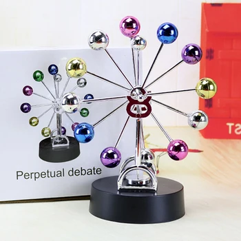 

Hot Sale Colorful Office Desk Home Decor Year Gift For Kids Ferris Wheel Revolving Balance Balls Perpetual Motion Crafts