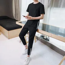 Bormandick Для мужчин спортивные костюмы повседневные комплекты одежды Для мужчин бег Фитнес тренировочные костюмы Спортивный тренировочный костюм Для мужчин s Набор для тренажерного зала KXP18 D87 48-2