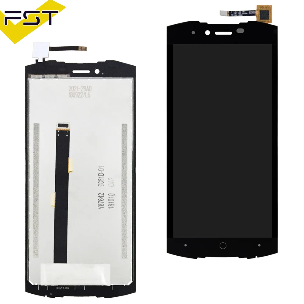 5.5 ''For Doogee S55 شاشة الكريستال السائل + شاشة تعمل باللمس الجمعية إصلاح جزء 5.5 بوصة ملحقات الهاتف ل Doogee S55 الهاتف المحمول جزء