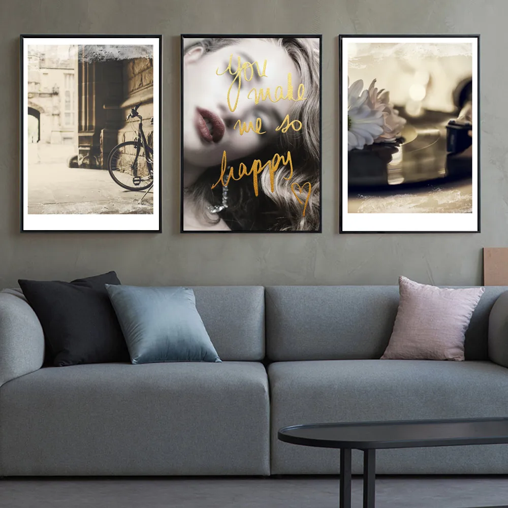 Vintage Flower Wall Art Paintings For Living Room Wall Posters and Prints Landscape Home Decoration Wall Prints Decor Unframed
