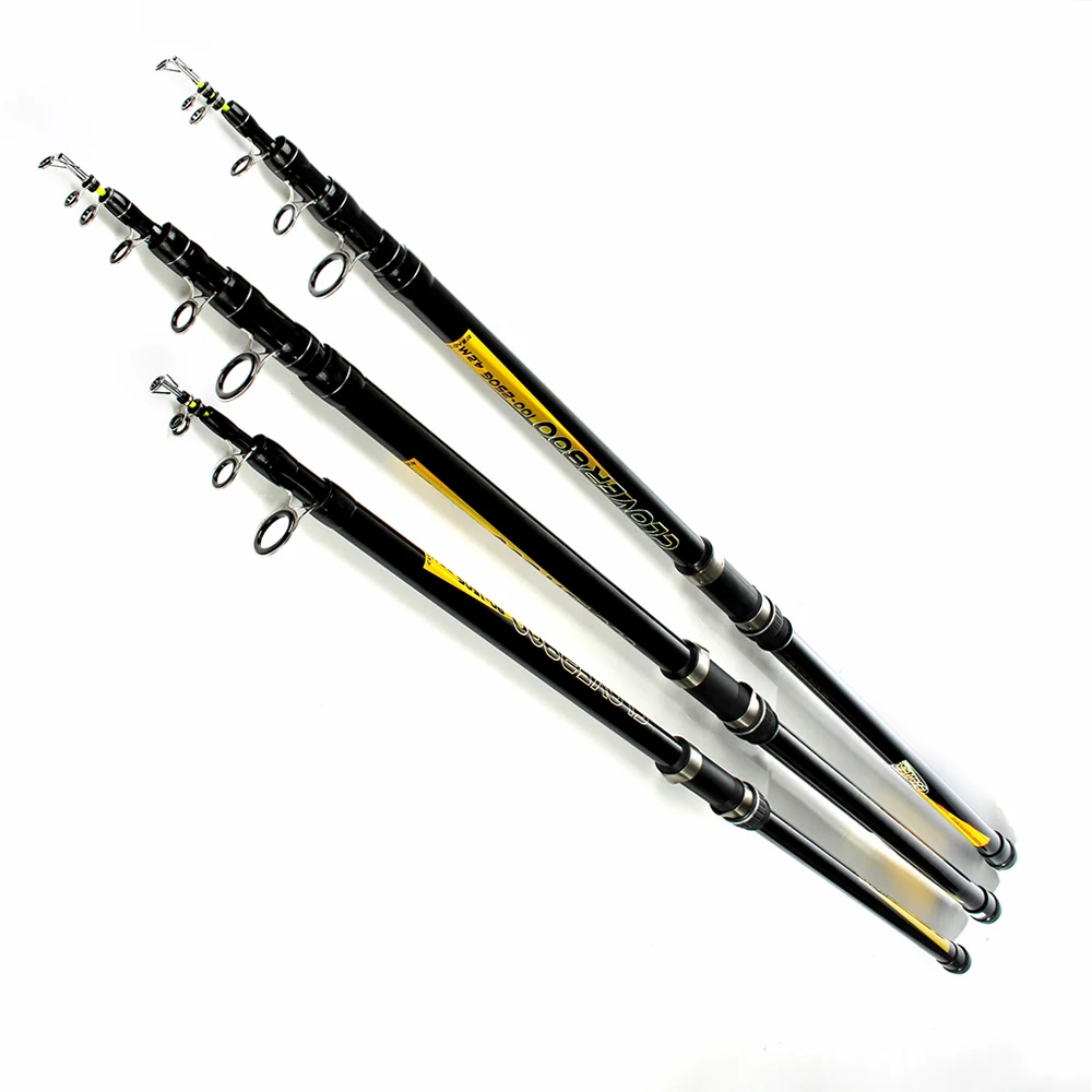 FISH KING FRP Lure Weight 80 250G Spinning Teleescopic Fishing Rod 3.5M