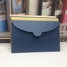 Enveloppe pour carte postale 250g, lot de 10 pièces, papier perlé Nano 6 pouces, estampage à chaud de haute qualité, 17x11cm