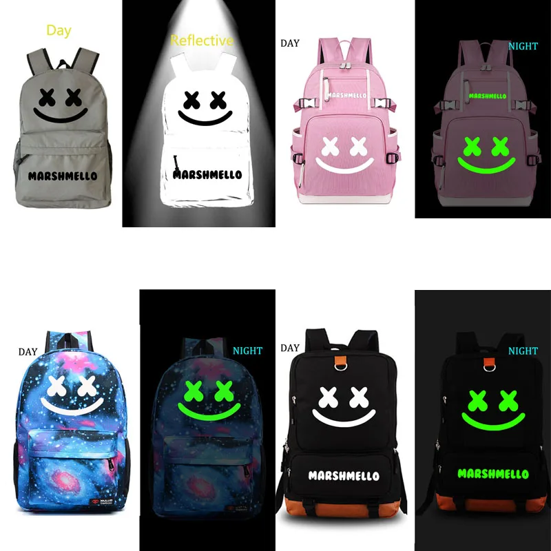 

Marshmello school bag DJ backpack student school bag Notebook backpack Leisure Daily backpack