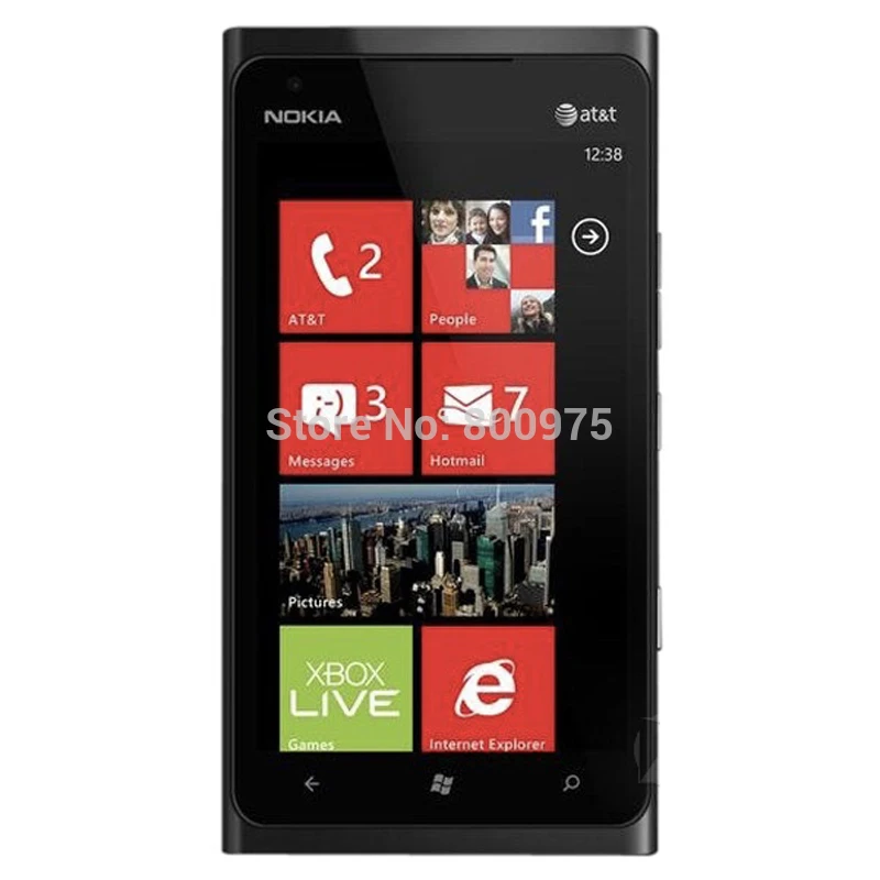 Отремонтированный NOKIA Lumia 900 мобильный телефон разблокирован Nokia 900 Windows Phone 3g Wifi 8MP