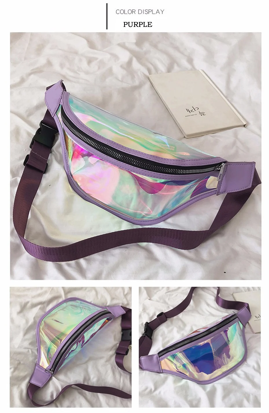 Модные женские ремни Бум Сумка голографическая поясная сумка водонепроницаемый прозрачный панк Лазерная поясная сумка для женщин 2019