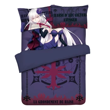 

Fate Grand Order Jeanne d'Arc Anime Bedding Sheet Bedding Sets Bedcover Pillow Case 4PCS