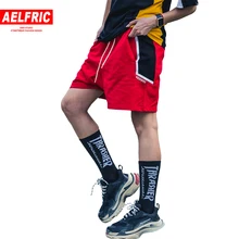 Эльфрик Цвет блока лоскутное шорты-шаровары летние хлопковые Беговые брюки в повседневном стиле мужские высотой до колена Active тренировочные брюки для скейтборда VE02