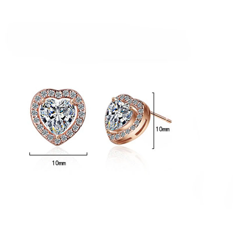 925 sterling silver bridal wedding stud earrings for women  (7)