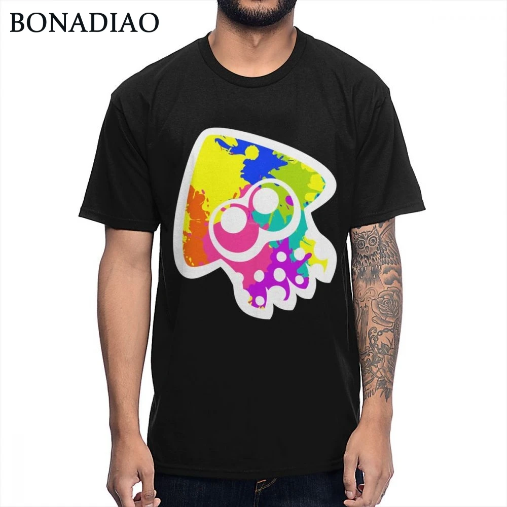 Интересна для мужчин Inked кальмаров Splatoon 2 футболка здоровый хлопок Awesome Tee S 6XL