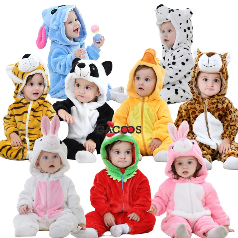 

Inflant Romper New Born Baby Clothes Boys Girls Jumpsuit Animal Kigurumi Onesie Rompers Bebes Panda Stitch Pajamas Baby Costumes