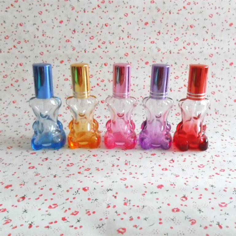 100pcs hot 10ml small chest glass spray perfume bottles, glass perfume