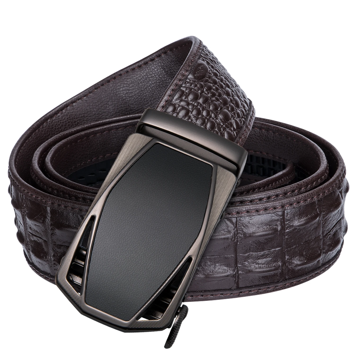 Famous Brand Mens Belts Luxury Brown Leather Belt for Jeans Automatic