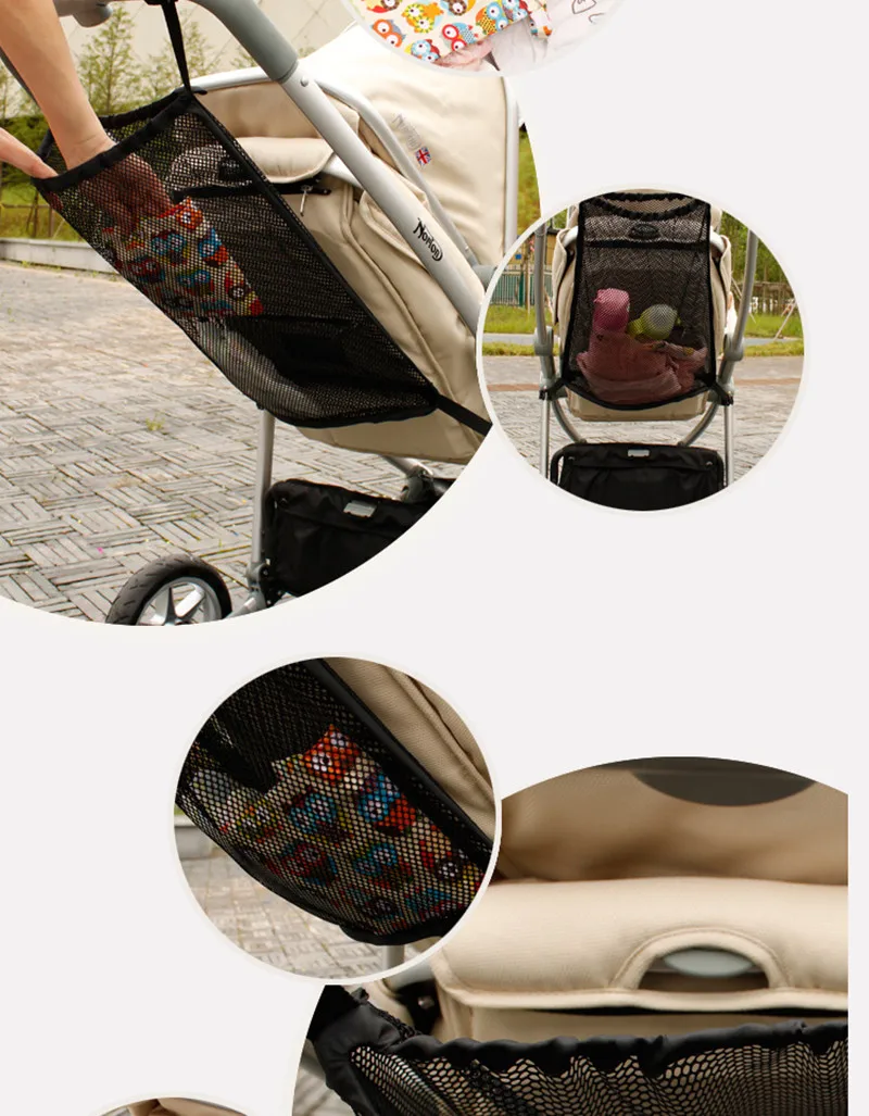 Высокое качество практичный для детской коляски Сетчатый Контейнер для хранения подгузников