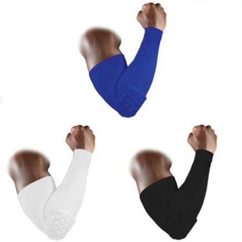1PCS Elastic Gym Sport Basketball Arm Sleeve font b Shooting b font Crashproof Honeycomb Elbow Support