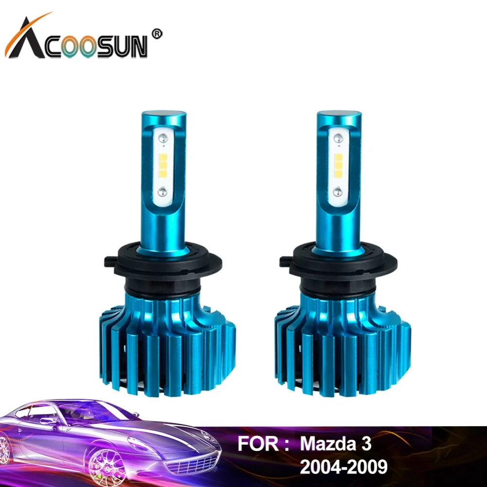 AcooSun для Mazda 3 2004 2005 2006 2007 2008 2009 Автомобильный головной светильник лампы дальнего и