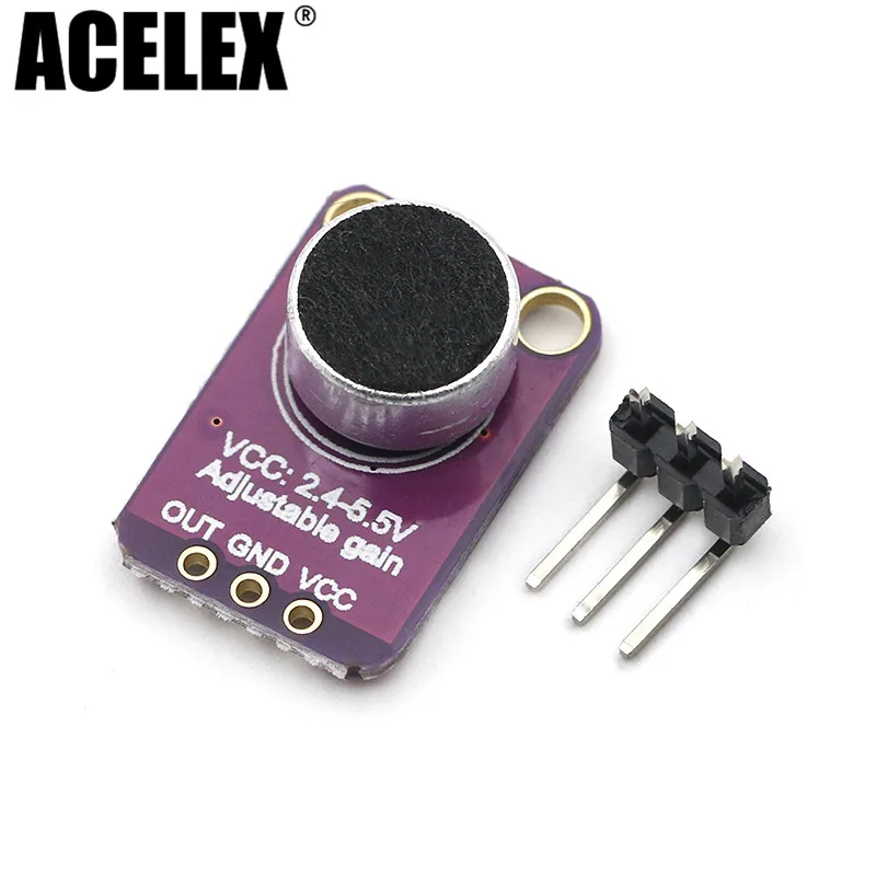 GY MAX4466 MAX4466 Electret Microphone Amplifier Module Adjustable Gain ...