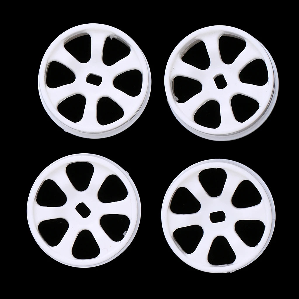 4pcs White Wheel Rims RC Accessories for WLtoys K969 K989 P929 1/28 Drift Rally Model Cars Racing Car Accessory Drift Car Tire