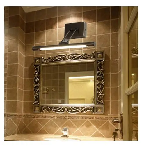 48CM Simple European mirror lamp vintage American mirror bathroom Cabinet mirror lighting LED waterproof Wall mirror lamp simple cm 379