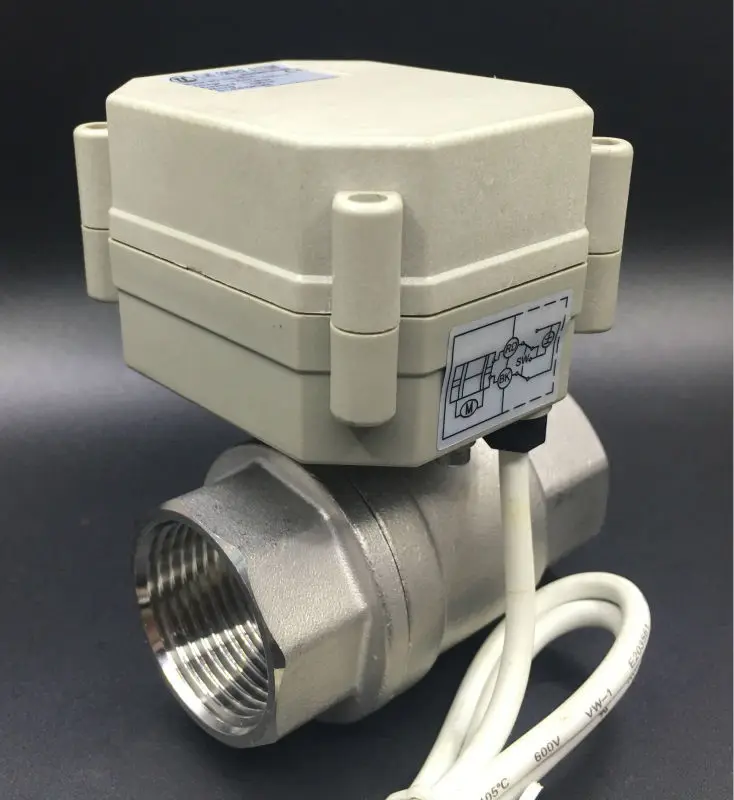 Быстрый Электрический ON/OFF Клапан tf25-s2-a 2-способ BSP/NPT 1 ''Нержавеющая сталь DN25 полный Порты и разъёмы AC /DC 9 В-24 В 3 провода для автоматического