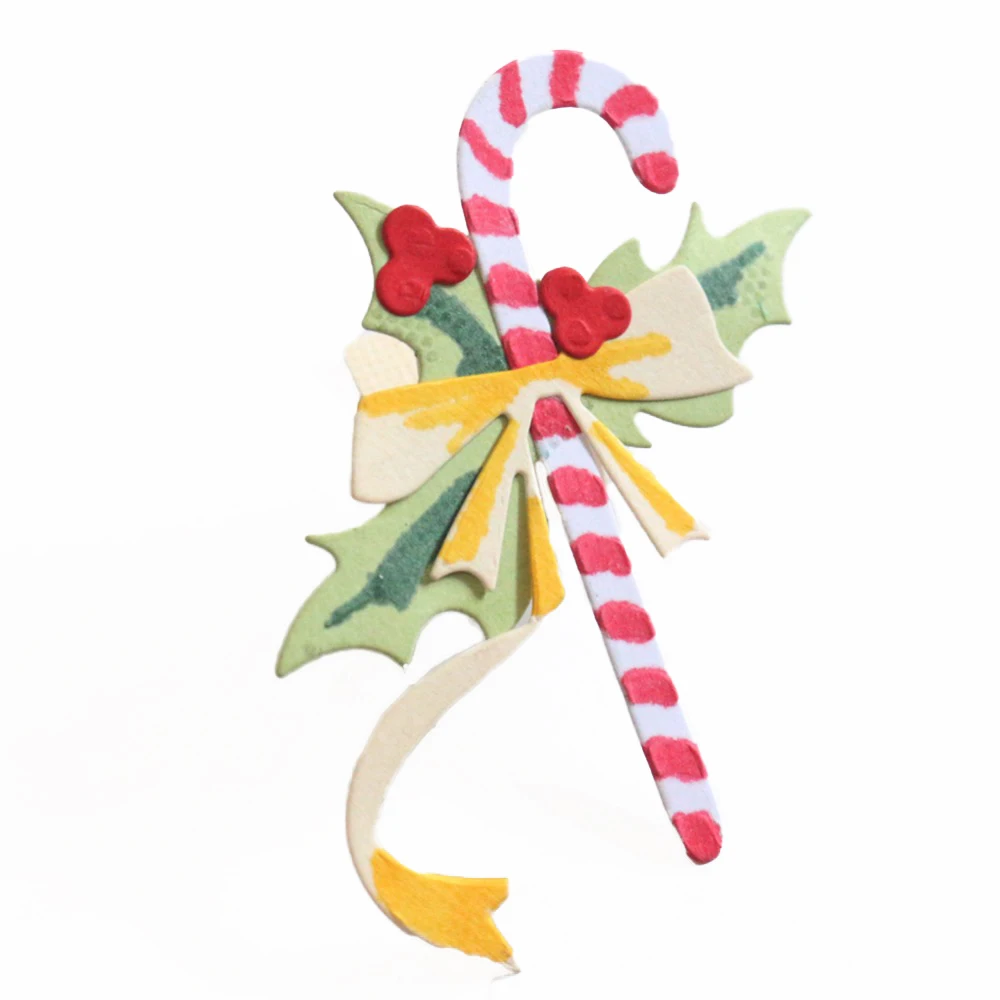 metal cutting dies Candy Cane Holiday Etched Dies decorative