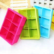 Zeegle силиконовая форма для льда формы для выпечки DIY шоколадные формы ледяной куб лоток инструмент набор для работы с мастикой «сделай сам» инструмент для украшения торта 6 отверстий