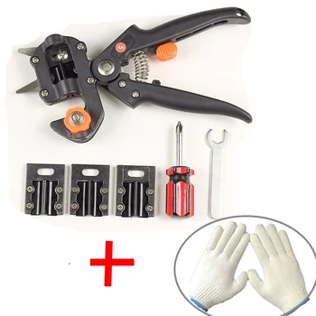 

Professional Fruit Tree Grafting Tool Garden Shears Vaccination Secateurs Pruning Cutting Farm Equipment with 1 pair gloves