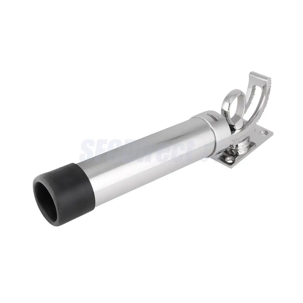 

360 Degree Rotation Adjustable Deck Mount Stainless Steel 316 Fishing Rod Holder for Boat and Kayak Fishing