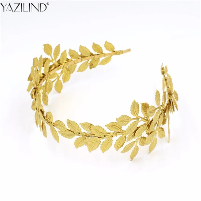 Gold Leaf Crown Bride Wedding Galery