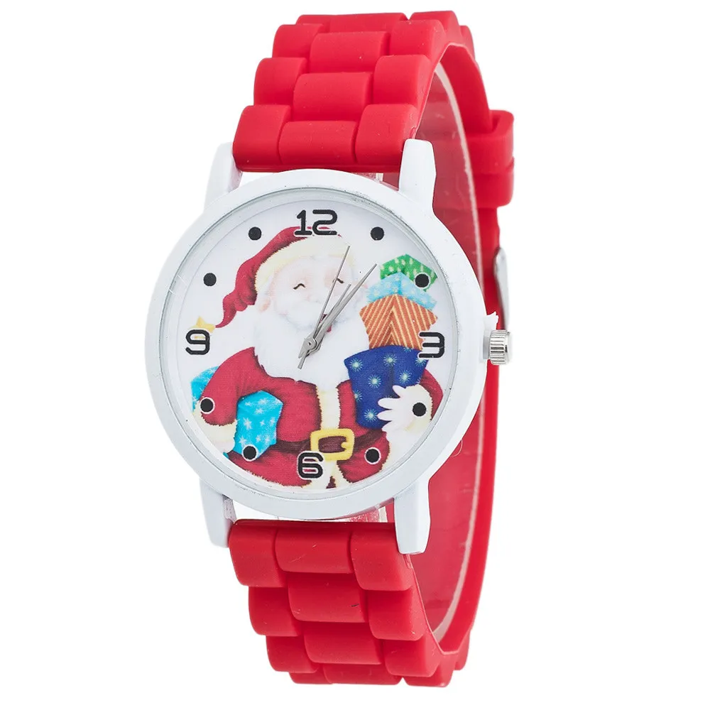 OTOKY Для женщин дети часы рождественские подарки часы Карамельный цвет мужской и женский силиконовый ремешок наручные часы декор DropShipingAug10p