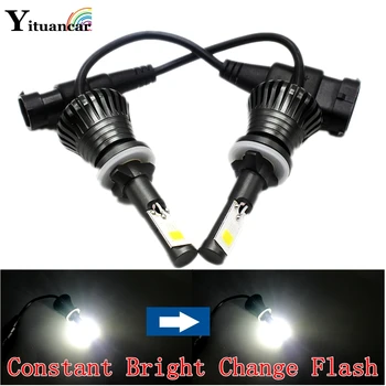 

Yituancar 2X Constant Bright Change Flashing LED Car Fog Light Bulb Styling 30W IP68 H1 H3 H7 H8 9005 9006 Front Fog Lamp Source