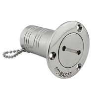 ימית נירוסטה סירה ימית סירה Deck Filler נירוסטה 316 חומרה GAS סולר לבזבז מים מפתח קאפ פילר 1.5" ו 2" (3)