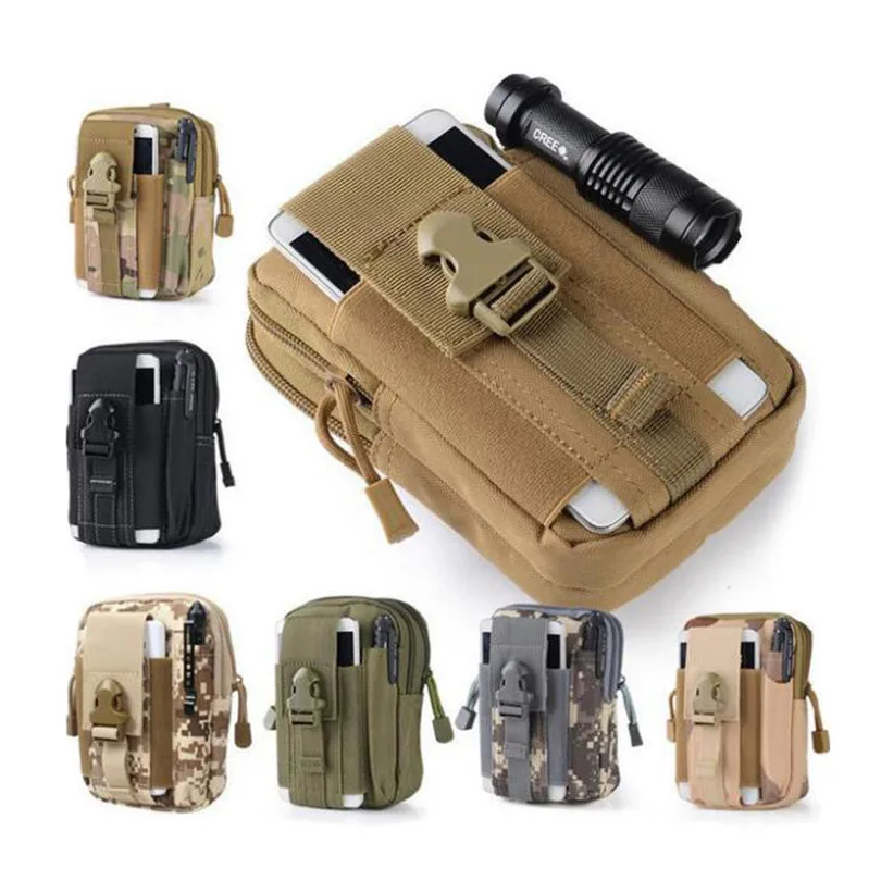 Outdoor Tactical Molle Pouch Belt Waist Bags Military Waist Fanny Pack Phone Cases Pocket For Samsung