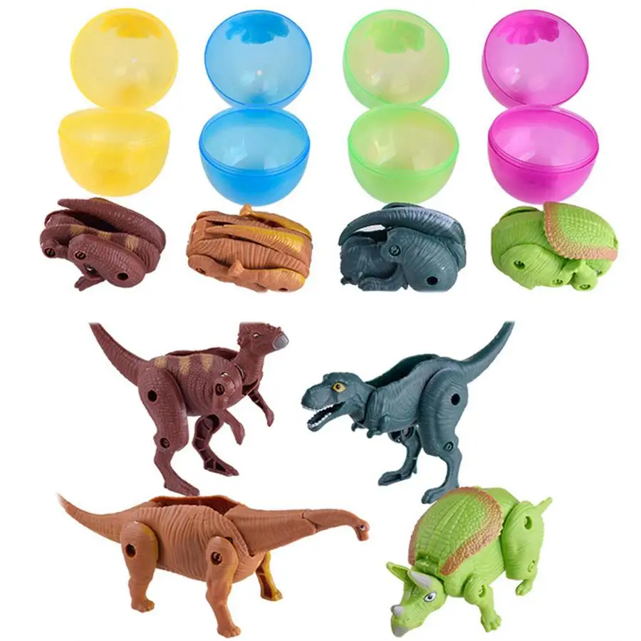 

Anti Stress Plastic Transformation Dinosaur Egg Toy Simulation Model Kids Fun