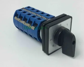 

YMW26-25/5 Panel Mount 25A 5 poles 3 position control motor circuit Universal changeover rotary cam switch