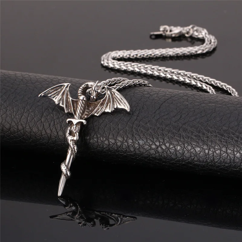 Collare, винтажное ожерелье Хоббита дракона Smaug, s& Подвески,, нержавеющая сталь, мужское ожерелье, мужские ювелирные изделия P654