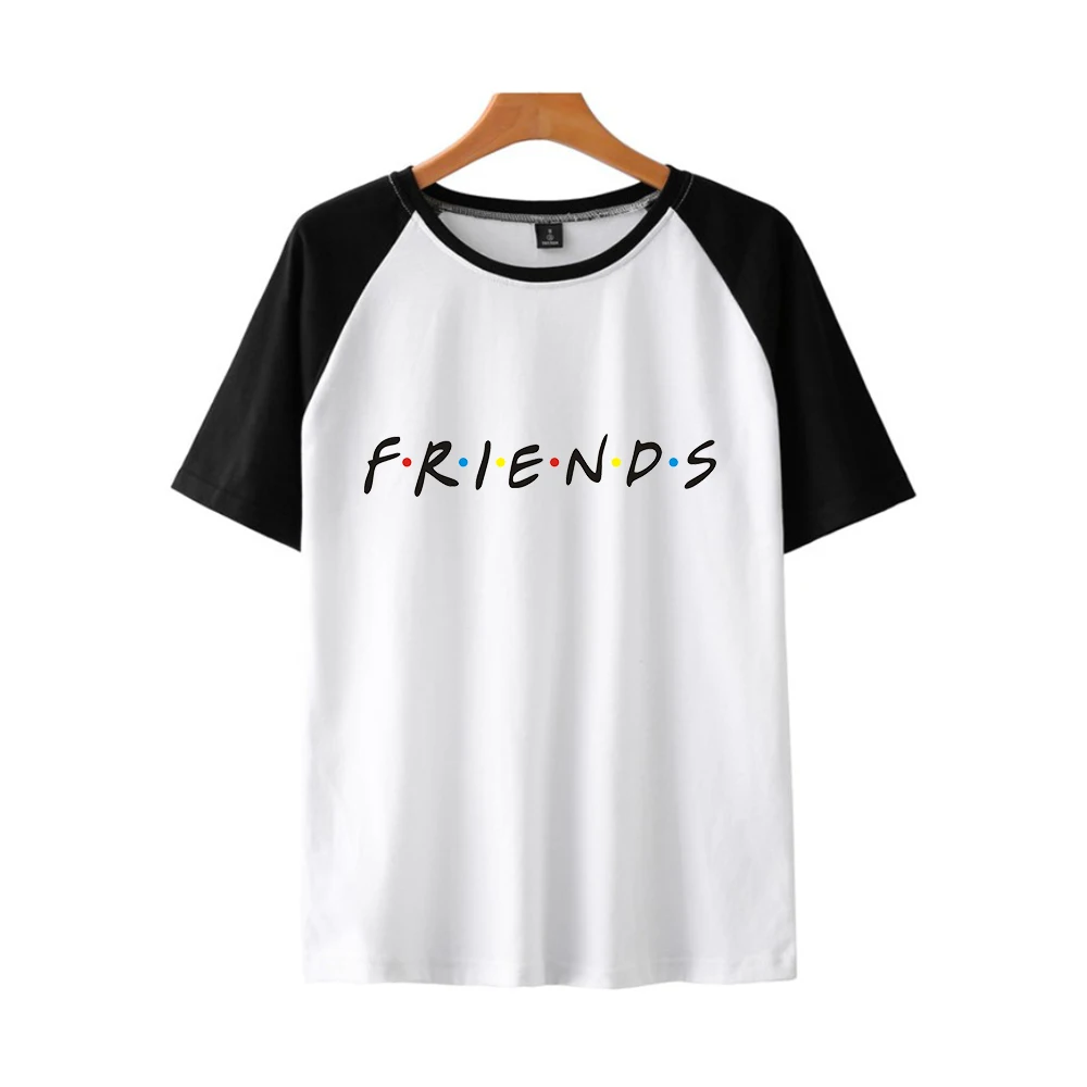 Футболка Friends Tv kawaii, женская футболка с принтом в виде букв, женская одежда, летняя модная Милая футболка для девочек
