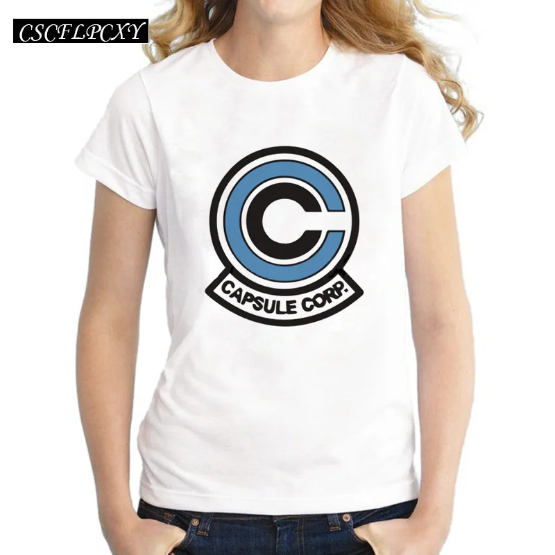 Popular-Women-s-Capsule-Corporation-logo-letter-Printed-T-shirt-super-saiyan-fashion-male-customized-tops