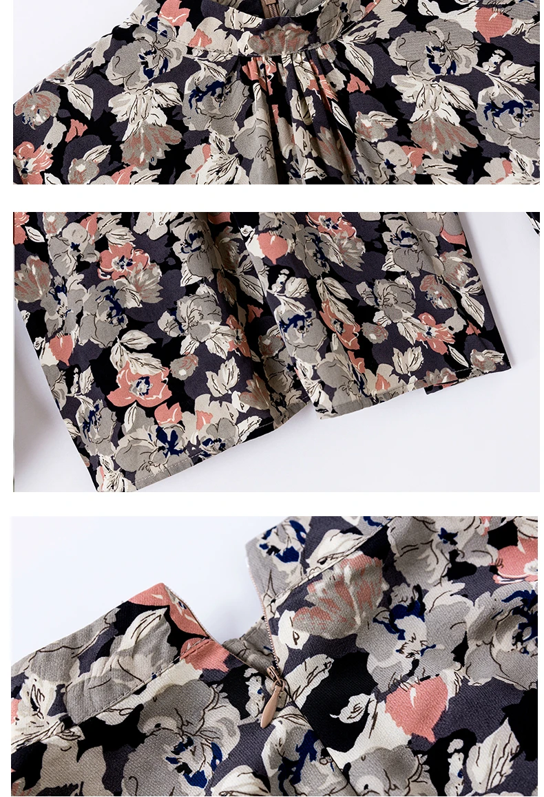 Модные женские блузки с принтом шифоновая блузка рубашка с длинным рукавом Женские рубашки женские топы и блузки весна топы женские 2078 50