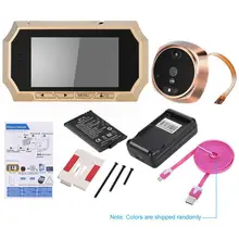 4," ЖК-дисплей Цифровой глазок 160 дверь глаз дверной звонок видео ПИР ИК Камера